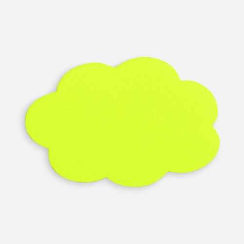 Наклейка тканевая Lunga Calum, L, желтый неон