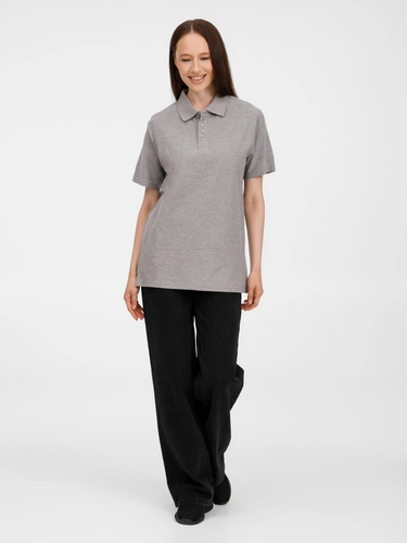 Рубашка поло унисекс Tervise, серый меланж