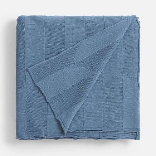 Плед Rombus, синий (дымчатый)