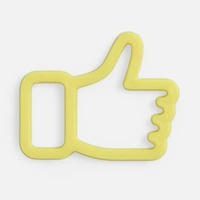 Подвеска Contour, 3D-печать на заказ, лайк