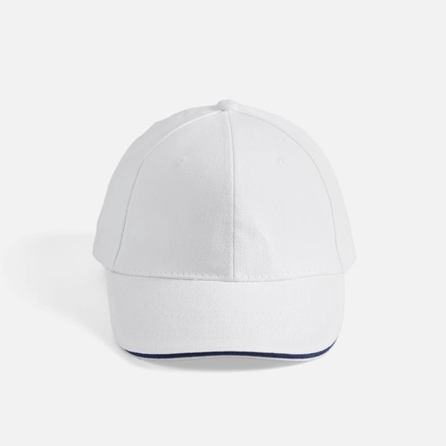 Бейсболка Buffalo, белая с темно-синим