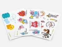 Набор наклеек бумажных Sticker Pack, S