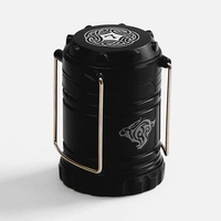 Кемпинговый фонарь с имитацией пламени Lindau Flame, черный с нанесением