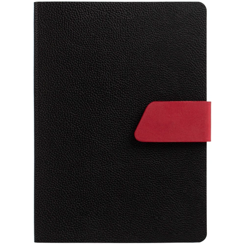 Ежедневник Boom, недатированный, черный с красным