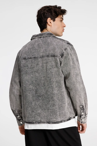 Куртка джинсовая O3, серая