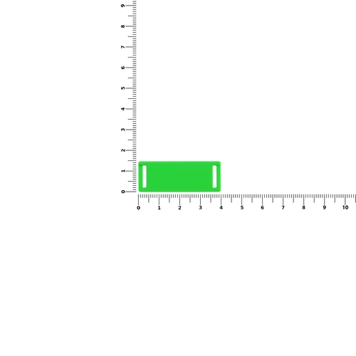 Лейбл из ПВХ Kova, зеленый неон