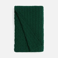 Плед Braidera, темно-зеленый (хвойный)