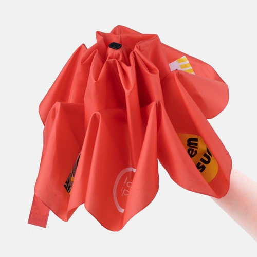 Зонт складной Five, светло-красный с нанесением