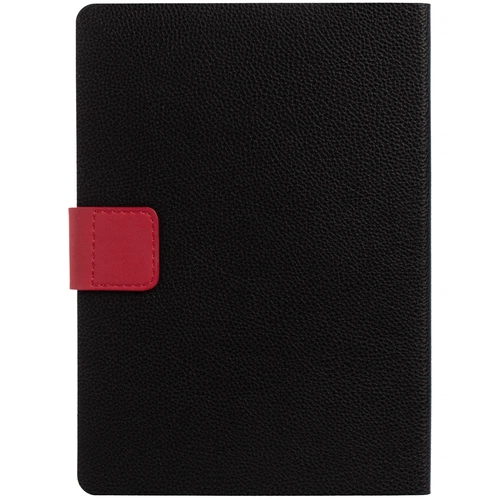 Ежедневник Boom, недатированный, черный с красным