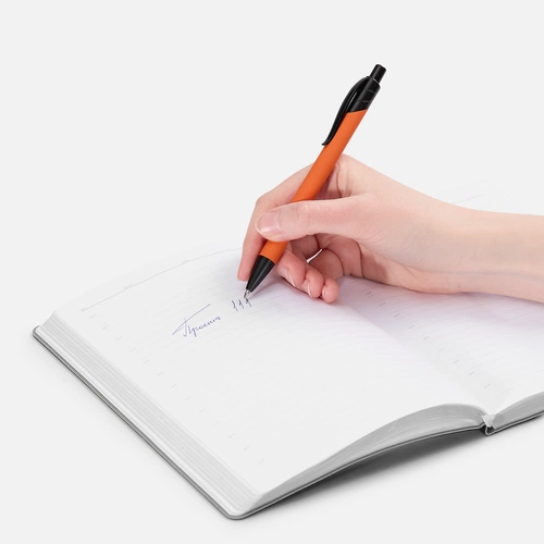 Ручка шариковая Undertone Black Soft Touch, оранжевая