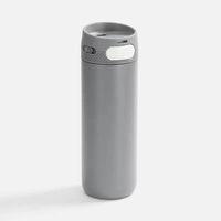 Термостакан X1 с цветной кнопкой, серый с белым