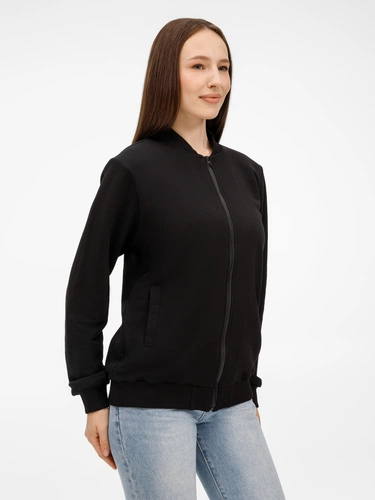 Бомбер унисекс Townie, черный