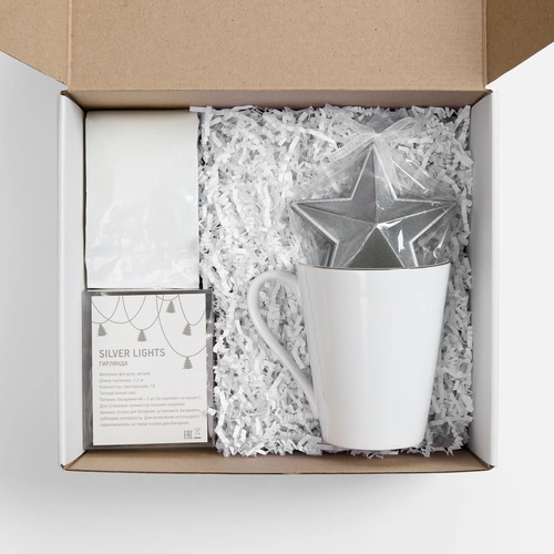 Набор «Планы на счастье», белый с серебристым