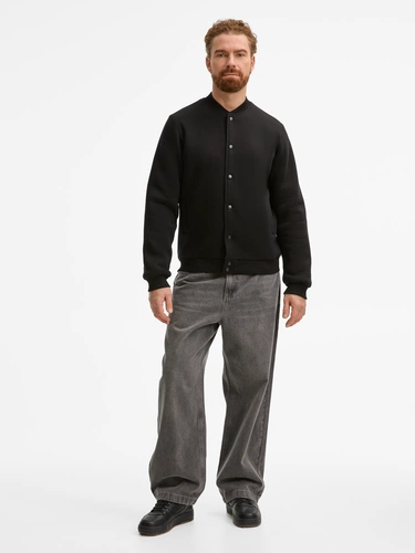 Бомбер унисекс AtmosWear, черный