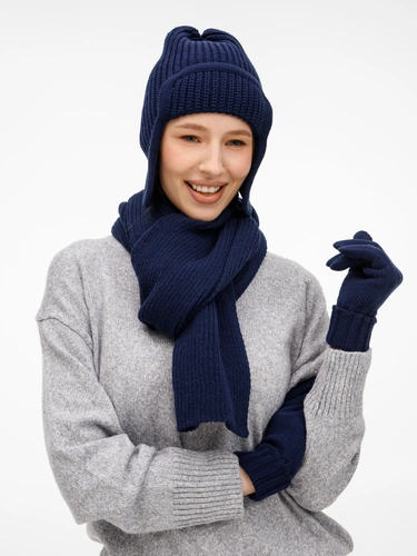 Шарф Catch Match, темно-синий