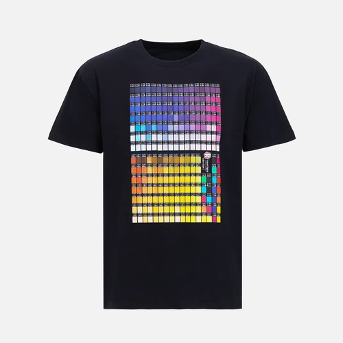 Футболка T-bolka 160 с DTG-печатью Kornit Color Сhart 1, темно-синяя, размер L