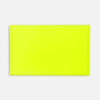 Лейбл из ПВХ Dzeta, ХL, желтый неон