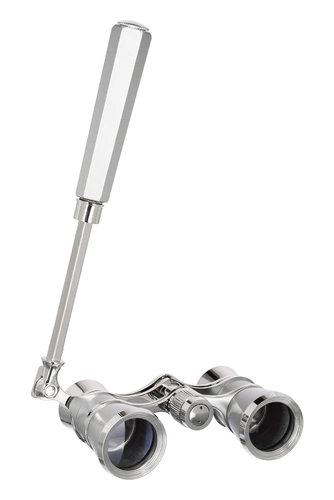 Театральный бинокль-лорнет Broadway 325E, серебристый