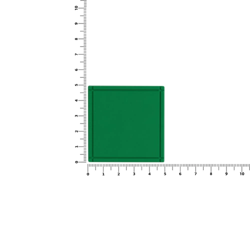 Лейбл из ПВХ Dzeta, L, зеленый