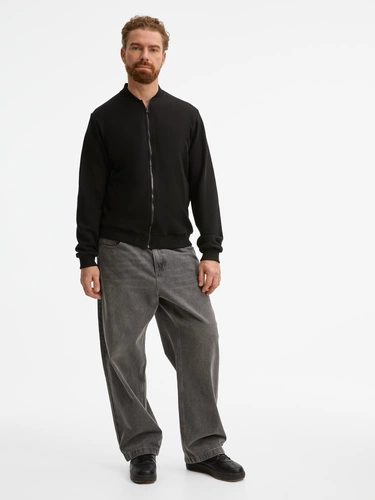 Бомбер унисекс Townie, черный