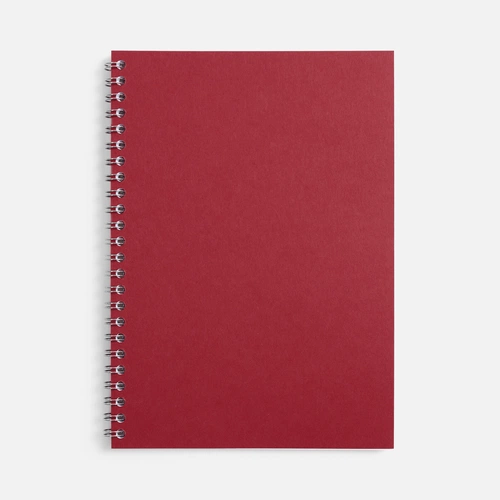 Блокнот Salvador в клетку, красный ver.2