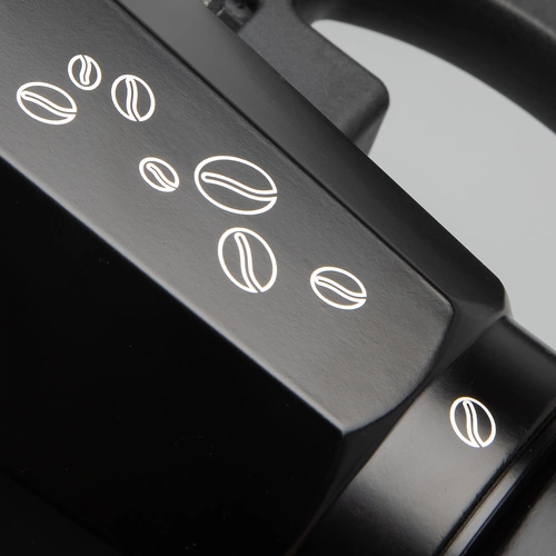 Гейзерная кофеварка Siena, черная с гравировкой и UV-DTF печатью