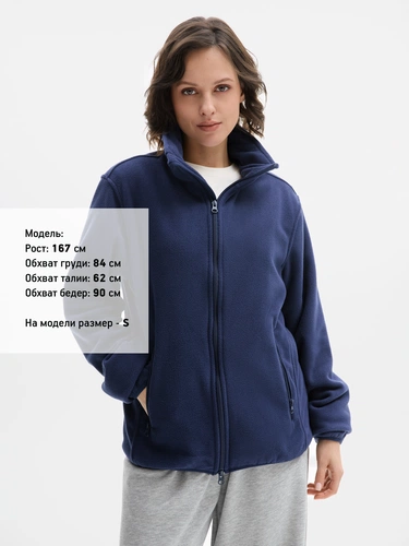 Куртка флисовая унисекс Ben Mac, темно-синяя