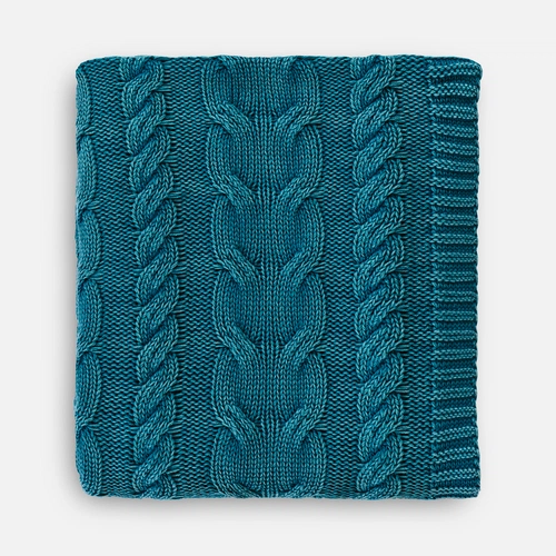 Плед Hygge, темно-зеленый