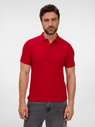 Рубашка поло унисекс Tervise, красная