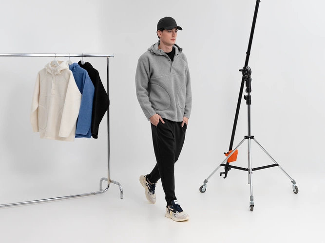 Анорак унисекс Oblako, светло-серый