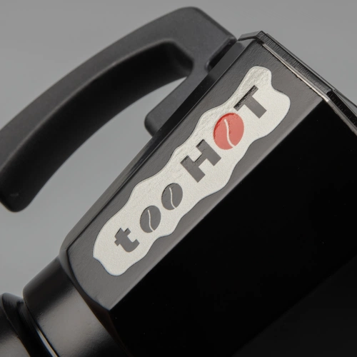 Гейзерная кофеварка Siena, черная с гравировкой и UV-DTF печатью