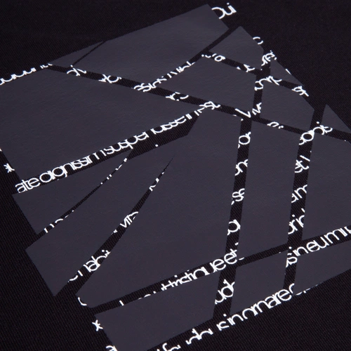 Футболка оверсайз Street Vibes с нанесением и лейблами, черная, размер M/L