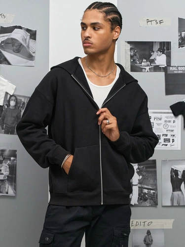 Толстовка унисекс на молнии Jelo, серый меланж