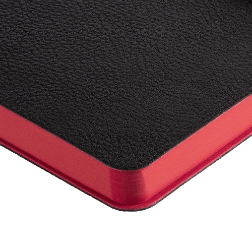 Ежедневник Boom, недатированный, черный с красным