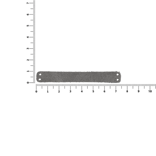 Лейбл кожаный Beta, XS, серый