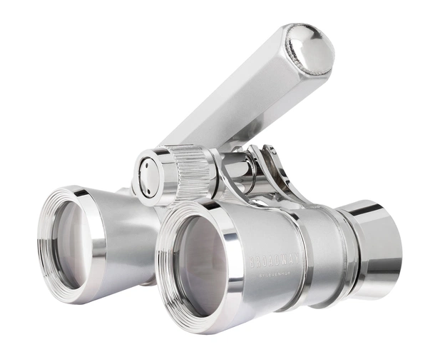 Театральный бинокль-лорнет Broadway 325E, серебристый