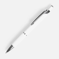 Ручка шариковая Chromos Soft Touch, белая