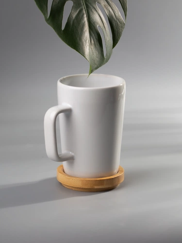 Кружка Vierra с крышкой-костером, белая