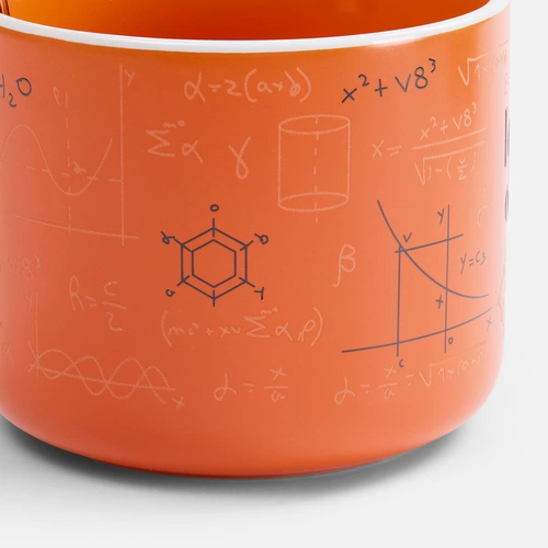 Чашка Fusion, ver.2, оранжевая с нанесением