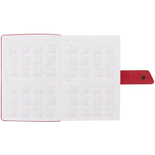 Ежедневник Boom, недатированный, черный с красным