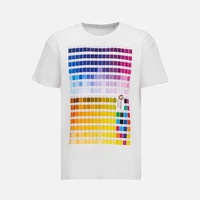 Футболка T-bolka 160 с DTG-печатью Kornit Color Сhart 1, белая, размер L