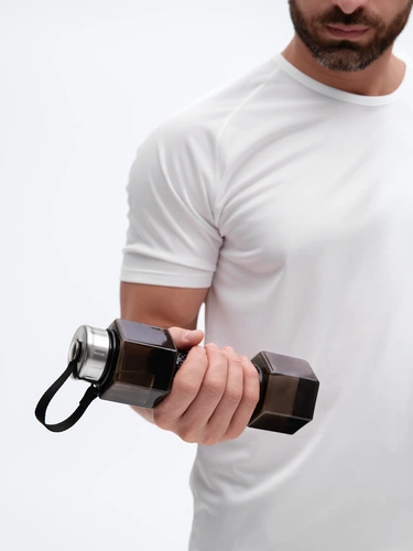 Бутылка для воды Hantelis, черная