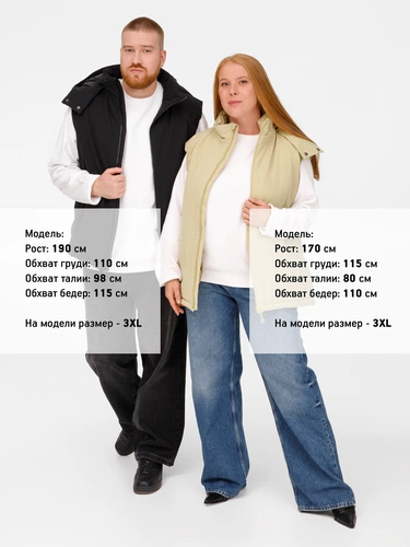 Жилет унисекс Sfera, черный