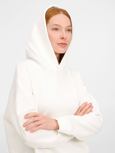 Худи оверсайз унисекс Tolla, молочное