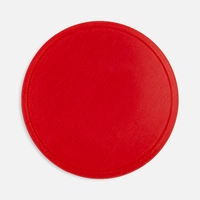 Лейбл из ПВХ Dzeta Round, L, красный
