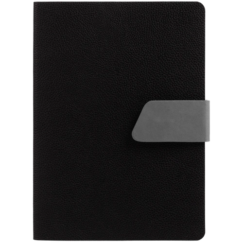 Ежедневник Boom, недатированный, черный с серым