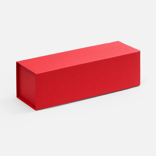 Коробка складная под бутылку Color Jacket Fold, красная