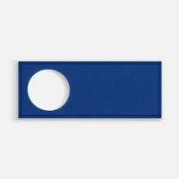 Лейбл из ПВХ с вырубкой «Круг», синий