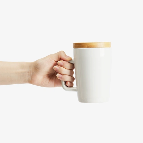 Кружка Vierra с крышкой-костером, белая