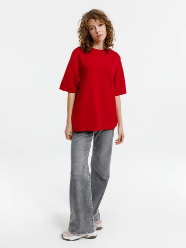 Джемпер с коротким рукавом Siluetti Volumica, красный